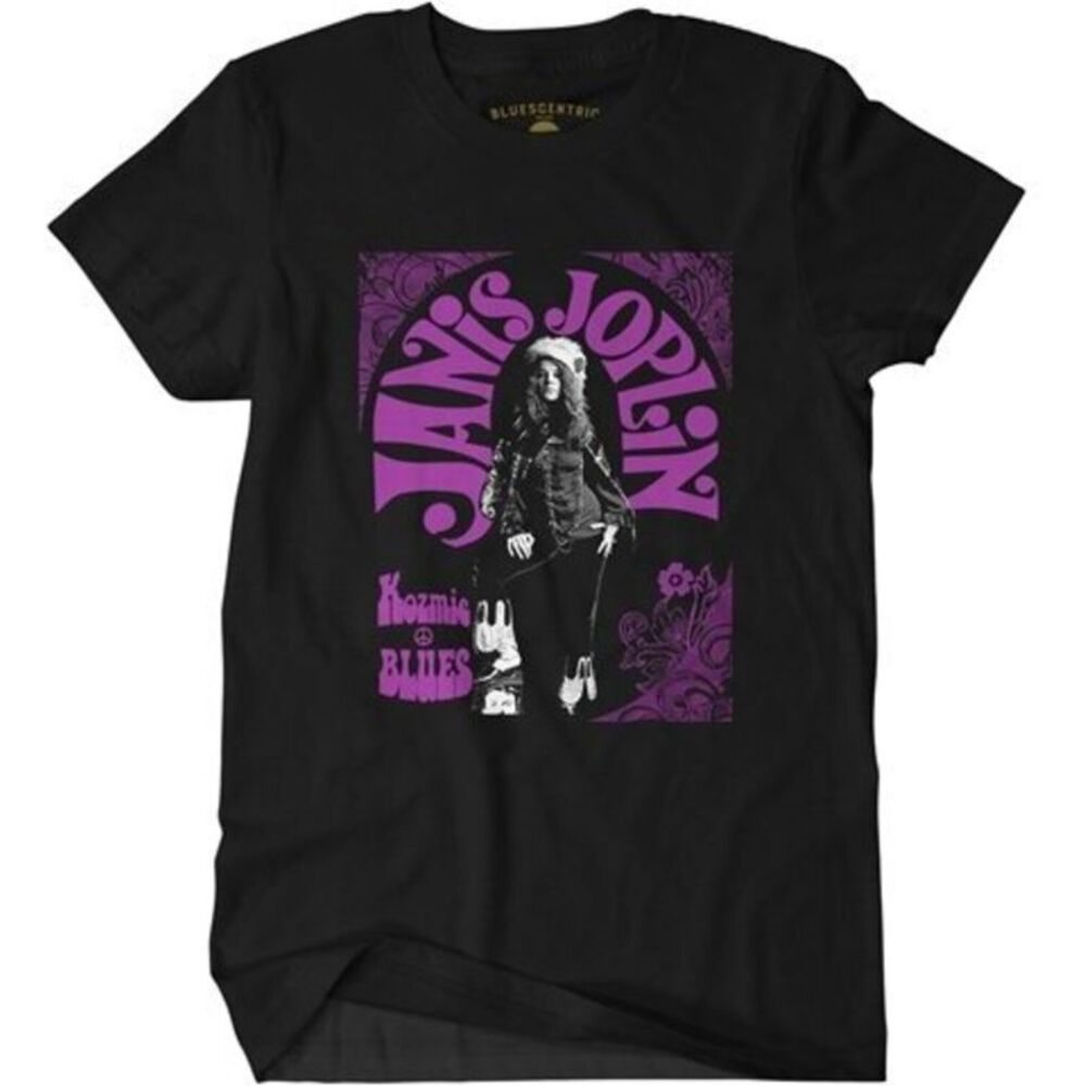Janis Joplin - Janis Joplin - Kozmic Blues Psychedelic - Heavy Cotton T-Shirt -